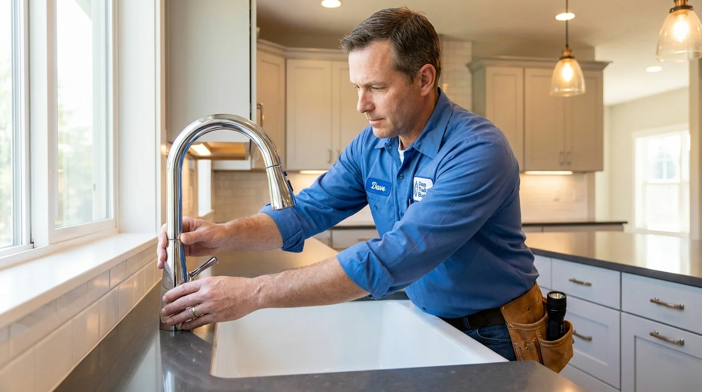 Kitchen faucet installation by Johns Plumbing LLC in Cape May Court House