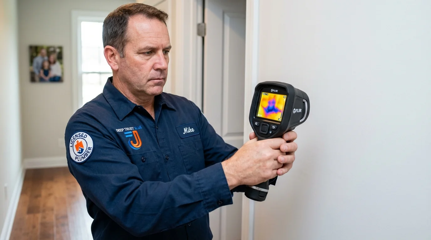 Thermal imaging leak detection by Johns Plumbing LLC in Cape May Court House